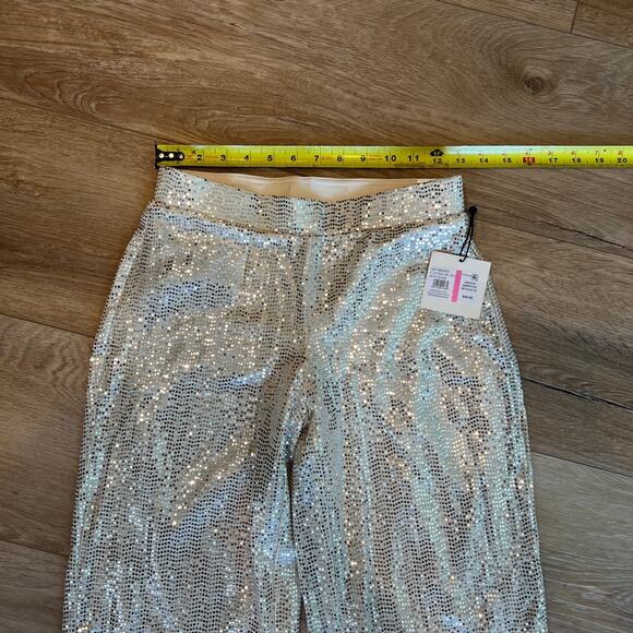 ANNE KLEIN Women's Petite Pull-On Wide-Leg Sparkle Pants Size PXXS - Picture 3 of 12